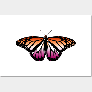 Lesbian Pride Butterfly Posters and Art